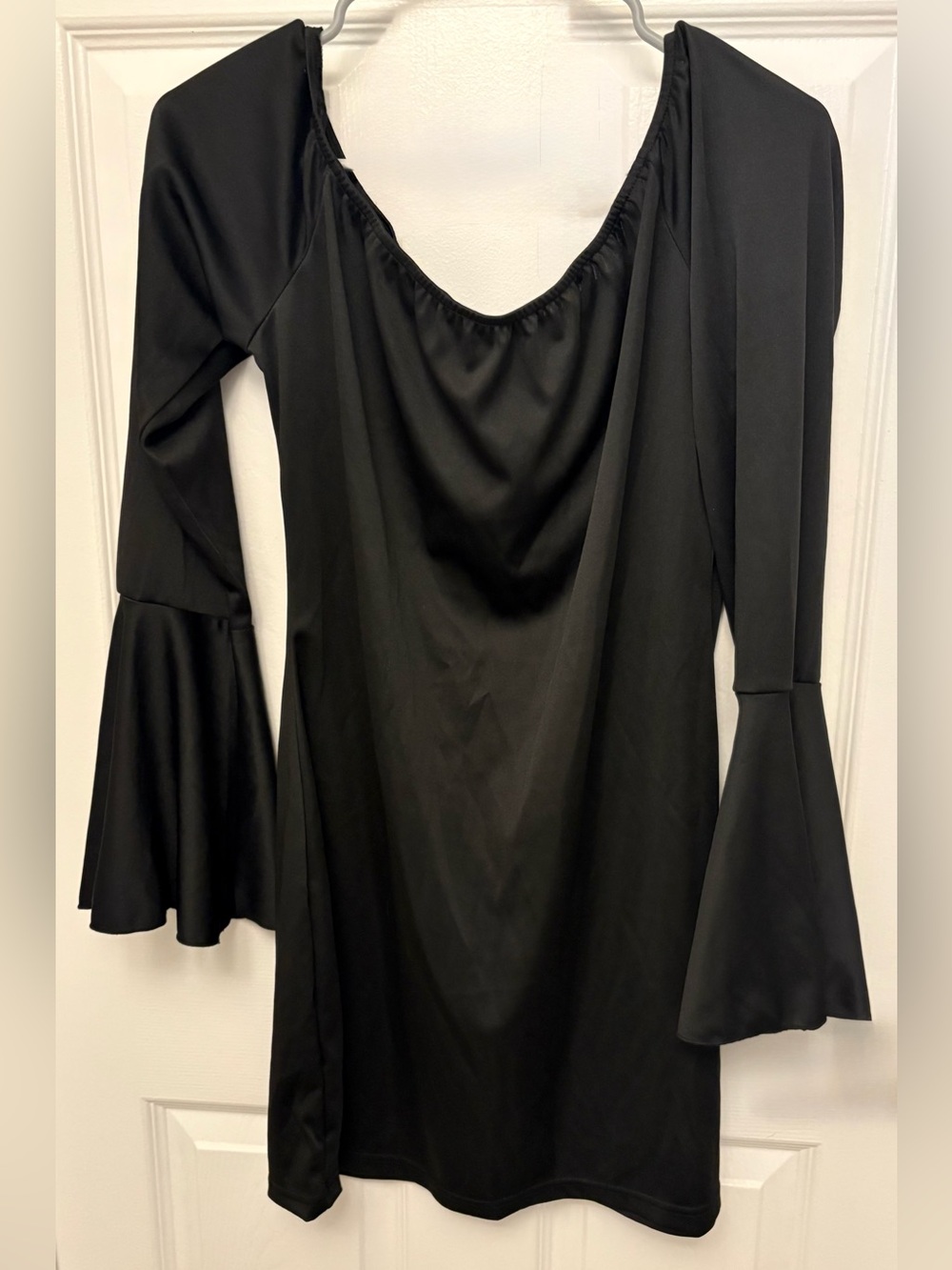 Black Bell Sleeve Women's Dress